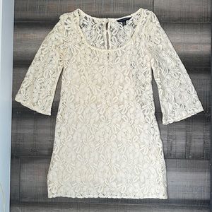 American Eagle Cream/White Lace Dress